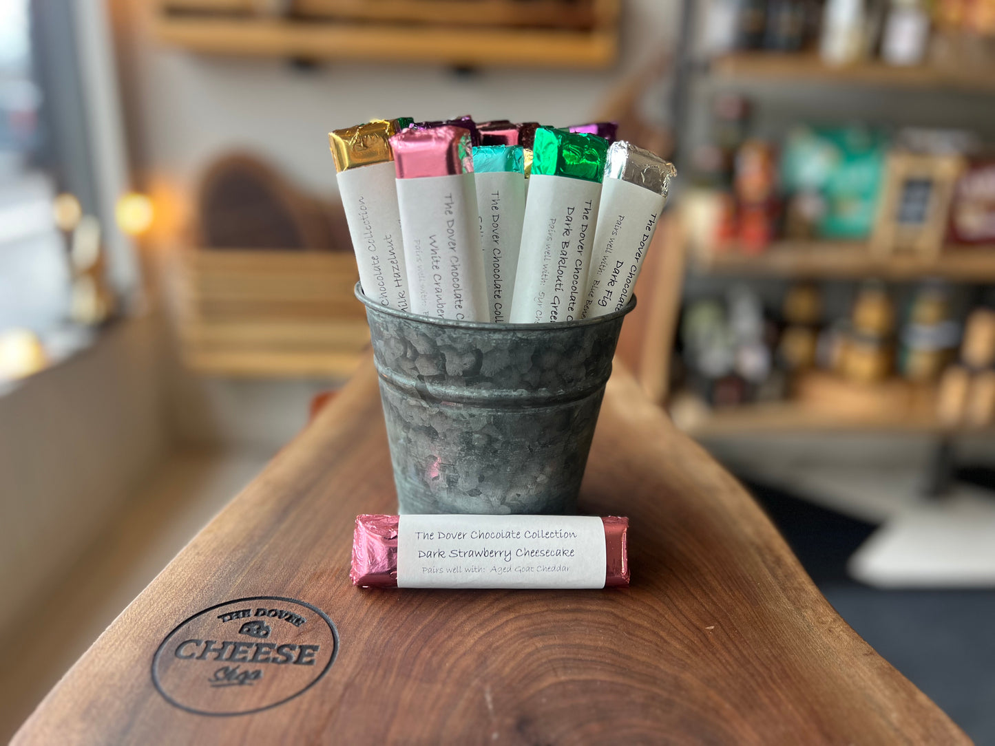 STRAWBERRY CHEESECAKE DARK CHOCOLATE BAR