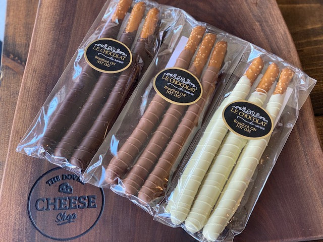 CHOCOLATE COVERED PRETZELS