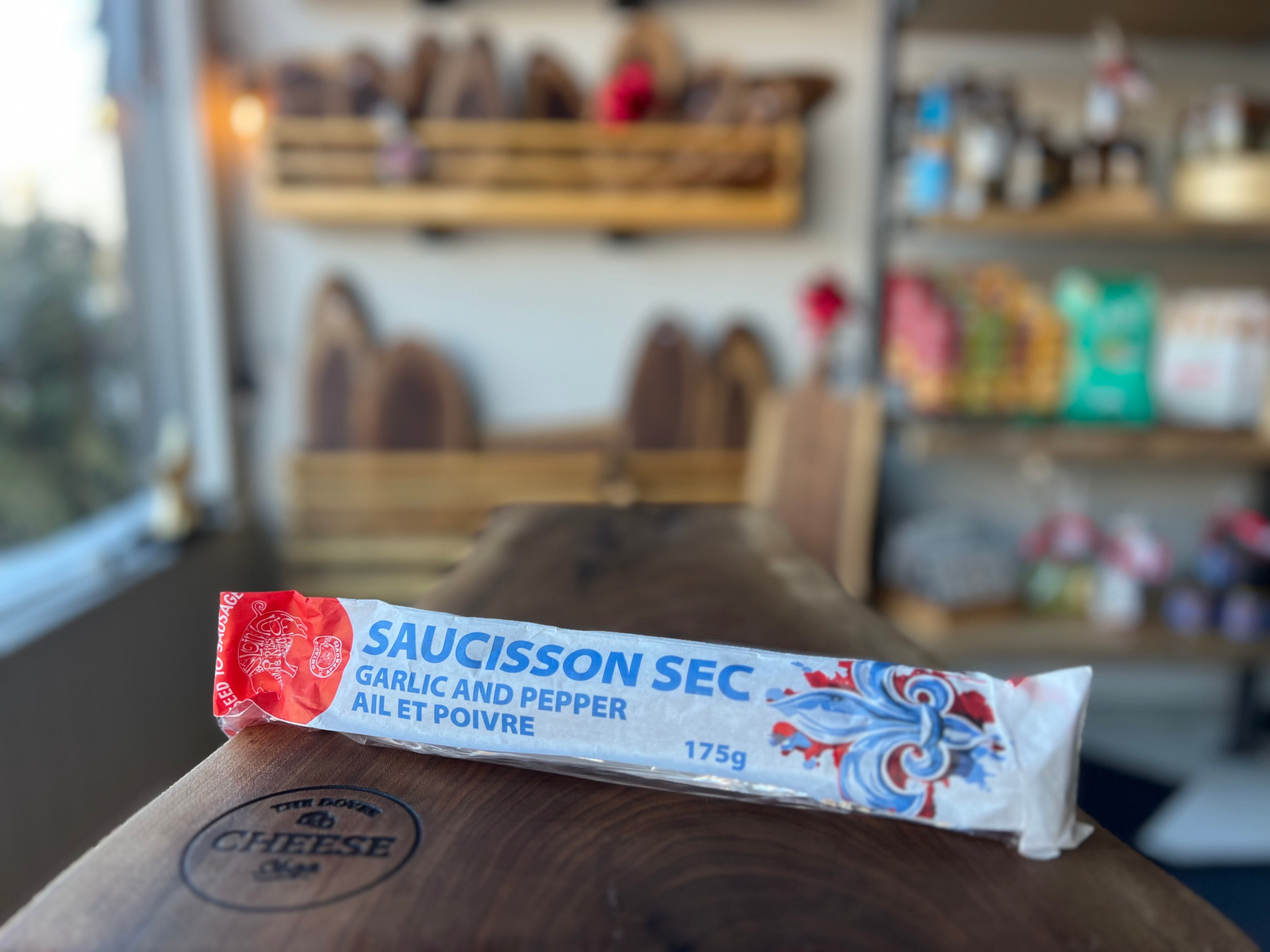 SAUCISSON SEC WITH GARLIC & PEPPER – The Dover Cheese Shop