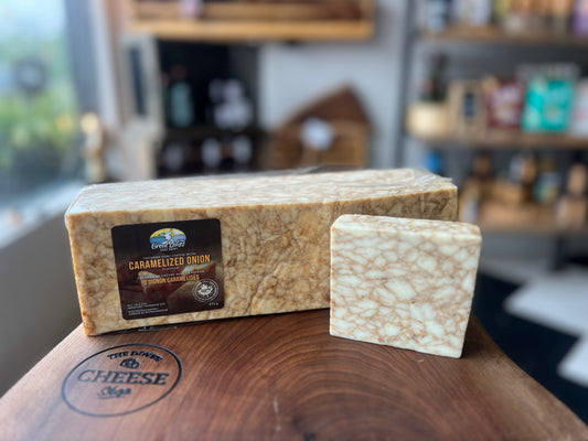 CARAMELIZED ONION GOAT CHEDDAR