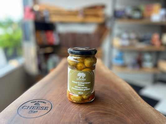 PITTED GRILLED GREEN OLIVES