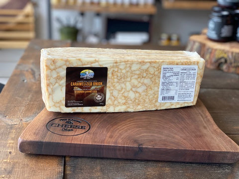 CARAMELIZED ONION GOAT CHEDDAR